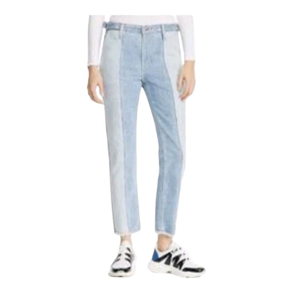 AG Isabelle High Rise Panel Straight Leg Jeans Size 30